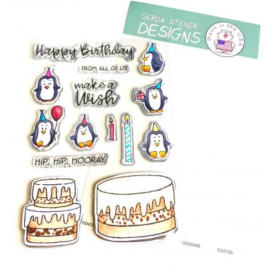 Gerda Steiner Clear Stamps - Penguin Cake